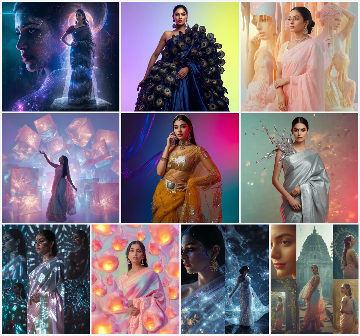 Best 10 Traditional Saree Prompts For Girl for Innocent Elegance | Gemini traditional saree prompt in english
