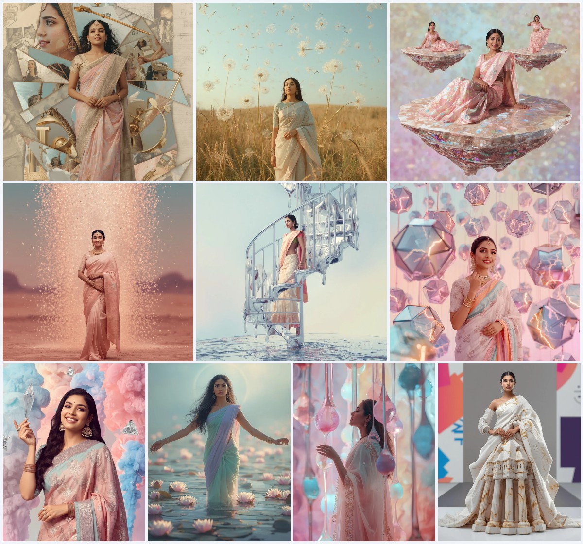 New 10 Prompts For Girl In Saree Pic In English for Clear Directions | prompt for Gemini AI girl in kurti